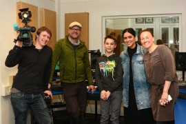 KIKA-LIVE im Tonstudio mit Benedict Bartsch Team vom KIKA bei uns im Tonstudio
