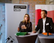 Unterzeichnung der Mietvertraege in Reaktanz von Kraftwerk Mitte der Drewag / Enso am 01.10.2019 in Dresden. Foto: Oliver Killig