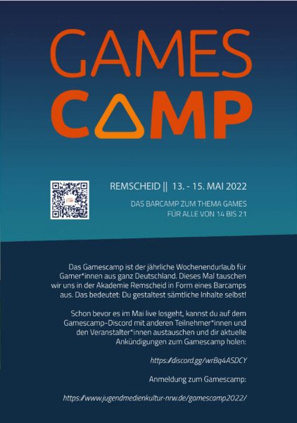 Plakar Gamescamp 2022 in Remscheid