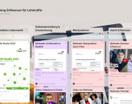 Screenshot vom Padlet zum Workshop mit Material zur Medienscout-Ausbildung zum Thema Influencer