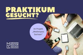 Stellenausschreibung Praktikum Medienpass Sachsen 022026