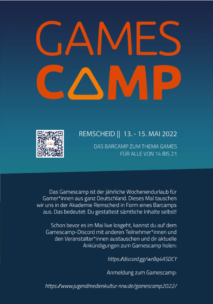 Plakar Gamescamp 2022 in Remscheid